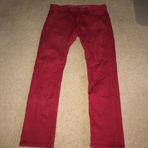 Men’s red American eagle jeans